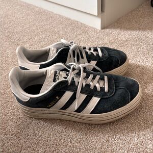 adidas Gazelle Suede Sneakers - Black & White